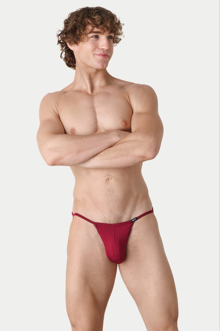 ESSENTIAL String Jock Thong - Burgundy