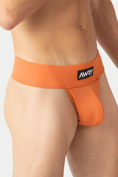 "Oops" THICK Swim Thong - Burnt Orange