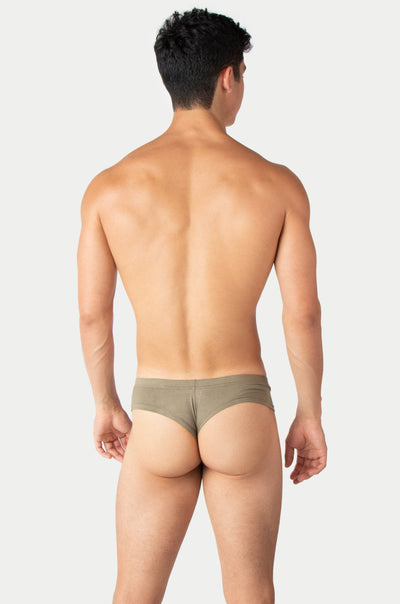 CHEEKY Thong Briefs - Army Green