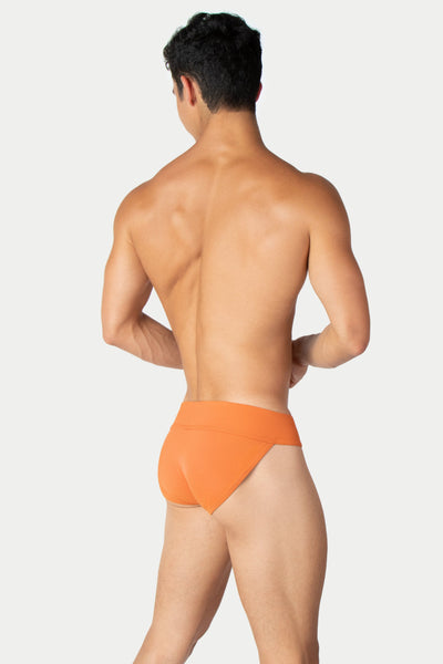 "Oops" THICK Swim Briefs - Burnt Orange