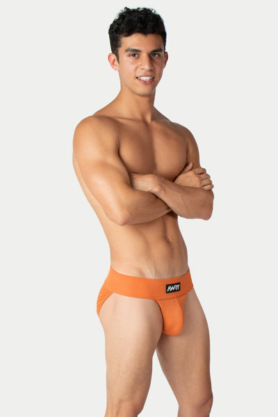 "Oops" THICK Swim Briefs - Burnt Orange