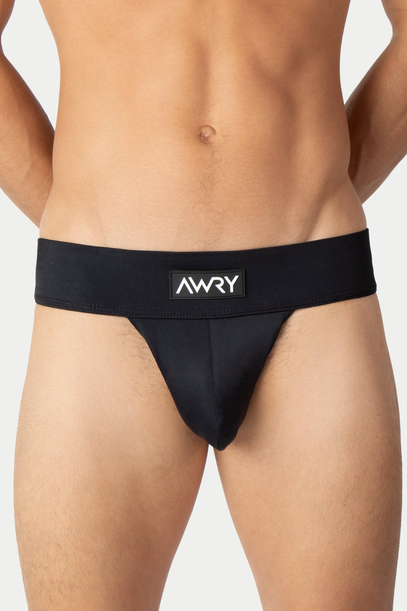 "Oops" THICK Swim Briefs - Black