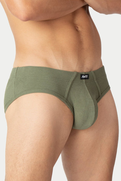 TEXTURE Briefs - Moss Green