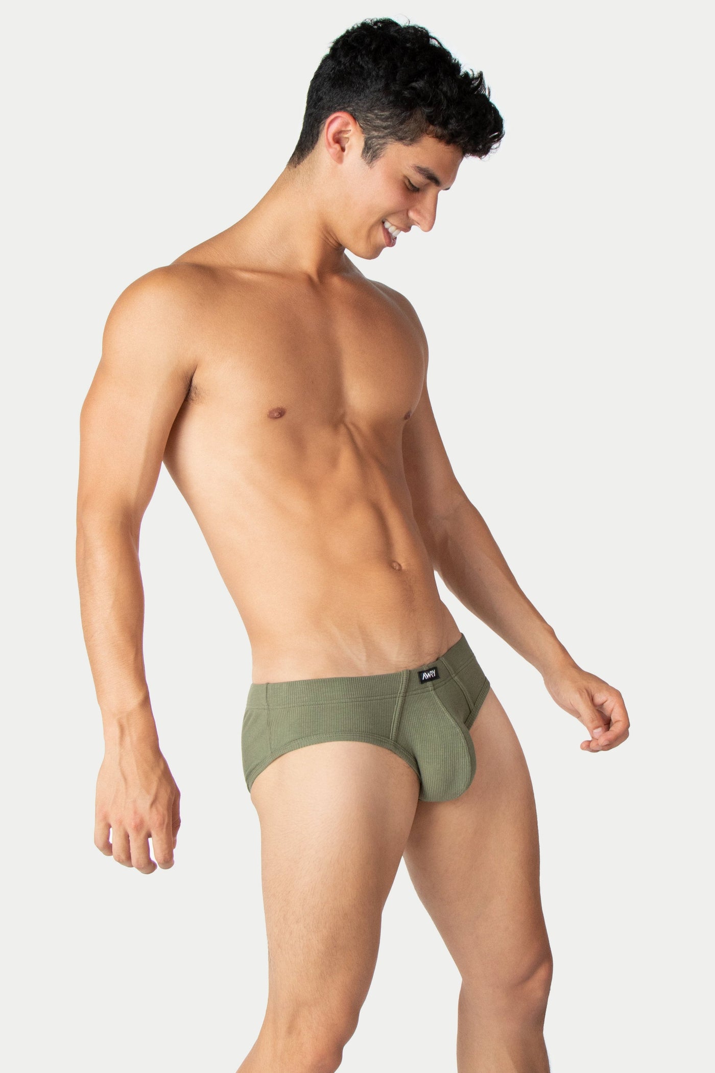 TEXTURE Briefs - Moss Green