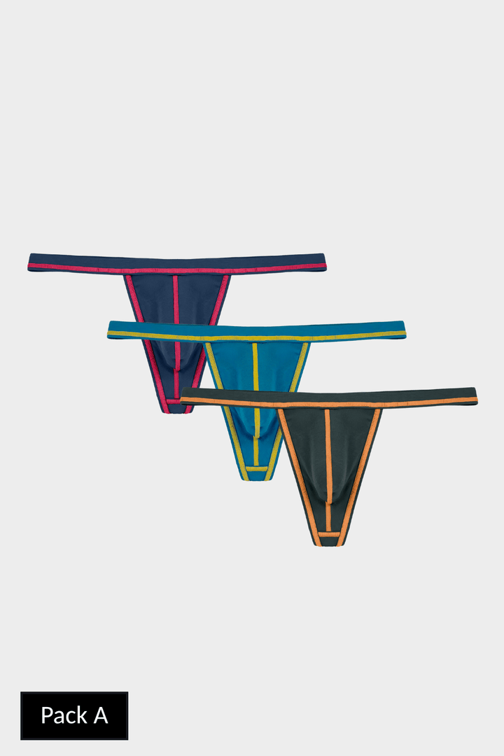 3 Pack ACCENT Thong - AWRY