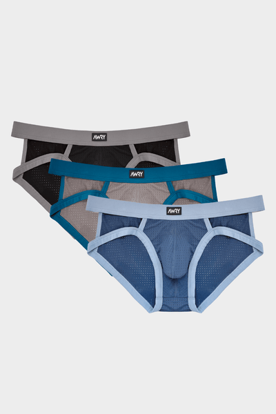 3 Pack AERO Strap Briefs - AWRY