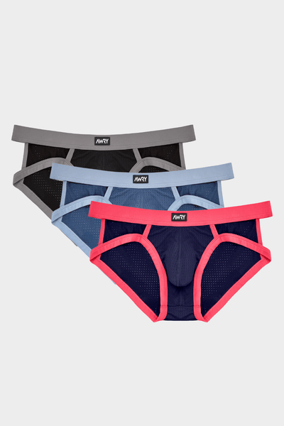 3 Pack AERO Strap Briefs - AWRY