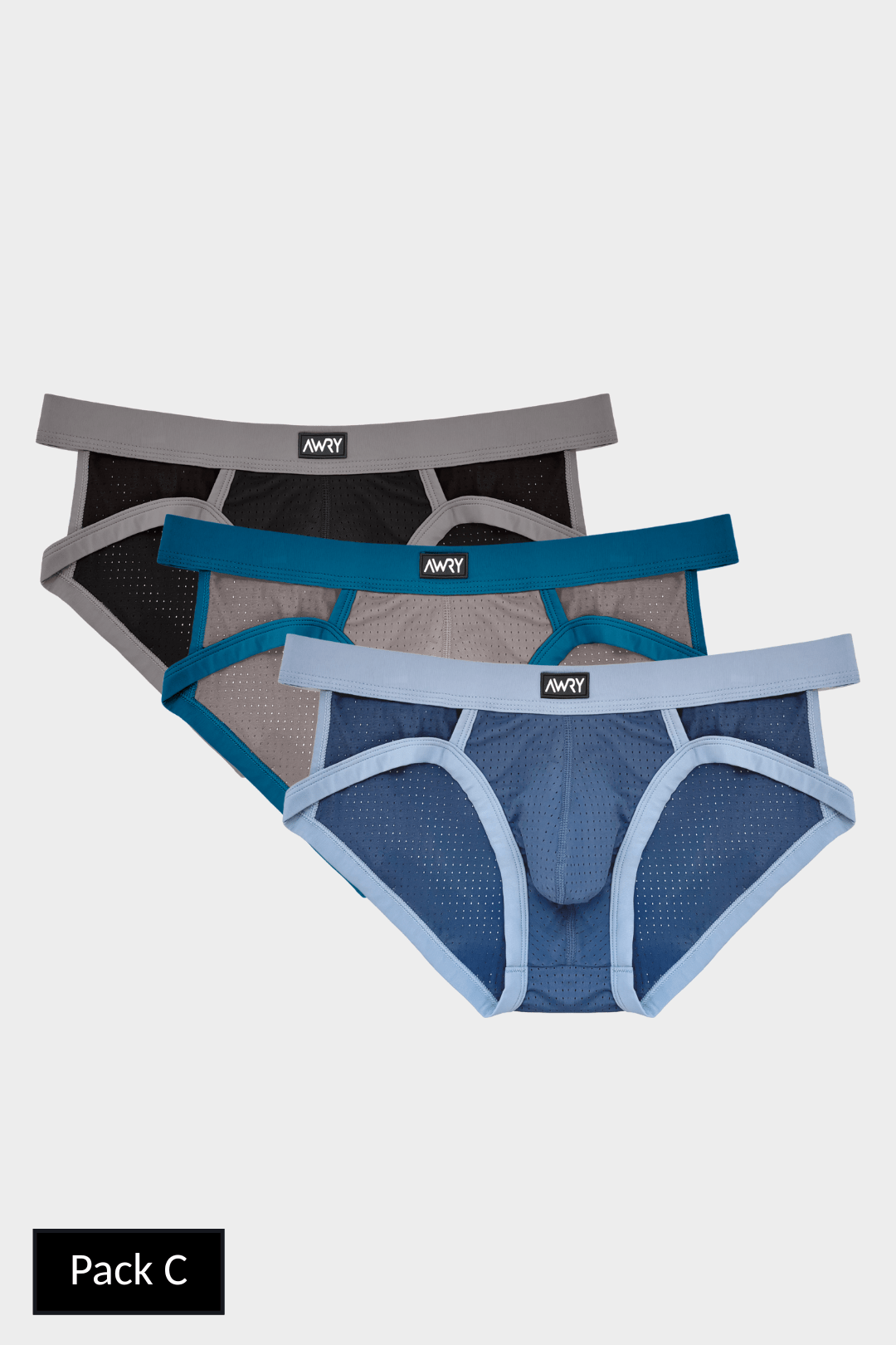 3 Pack AERO Strap Briefs - AWRY