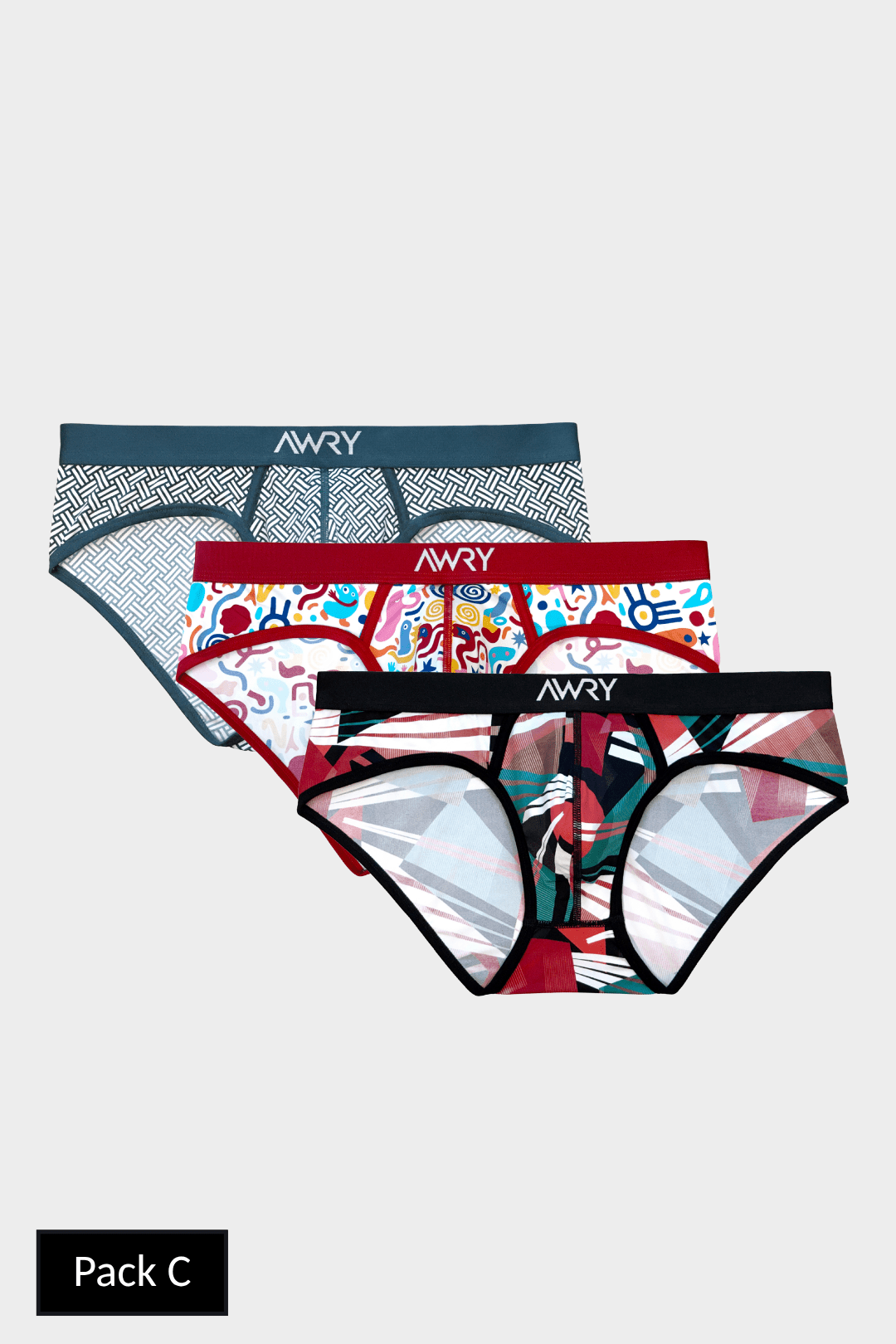 3 Pack CANVAS Briefs - AWRY