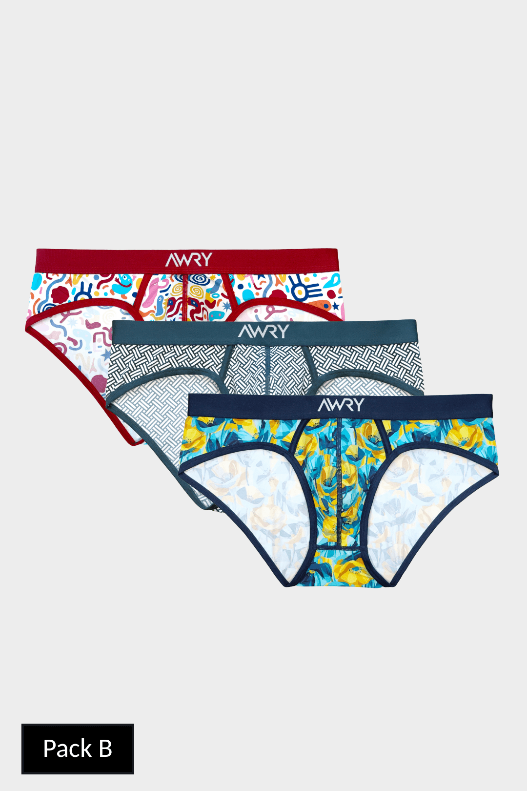 3 Pack CANVAS Briefs - AWRY