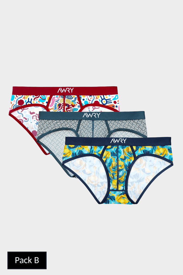 3 Pack CANVAS Briefs - AWRY