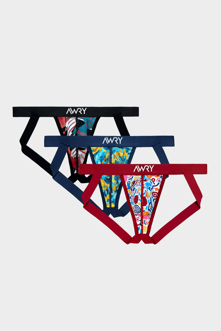 3 Pack CANVAS Jock Thong - AWRY