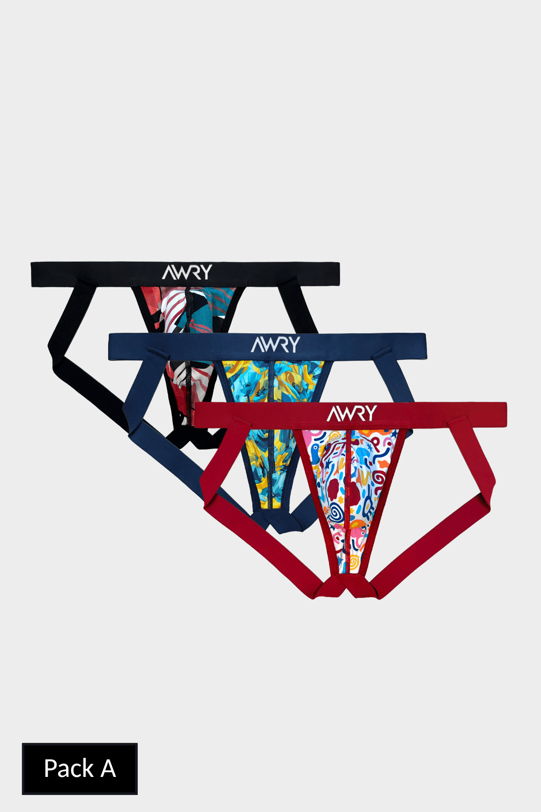 3 Pack CANVAS Jock Thong - AWRY