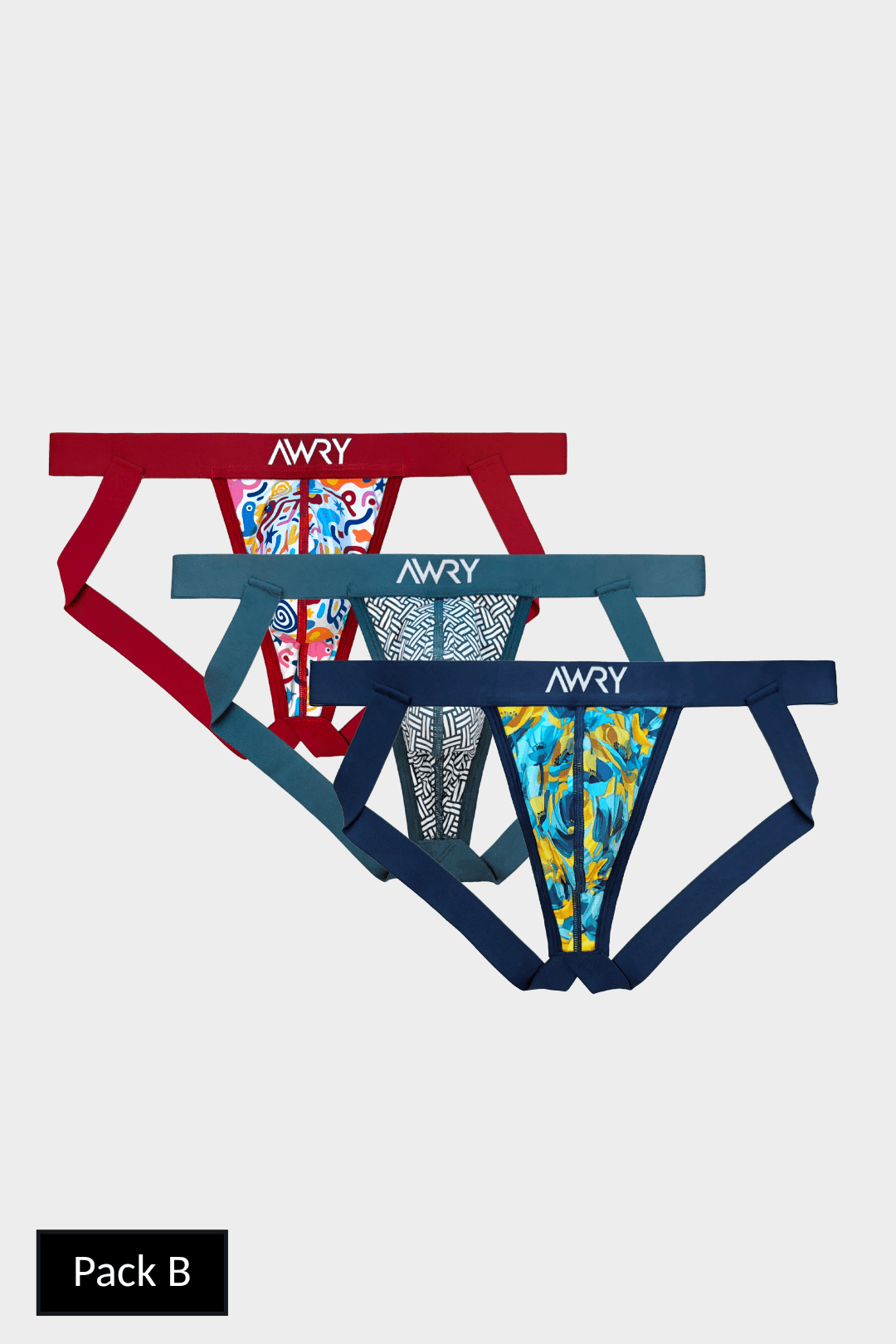 3 Pack CANVAS Jock Thong - AWRY