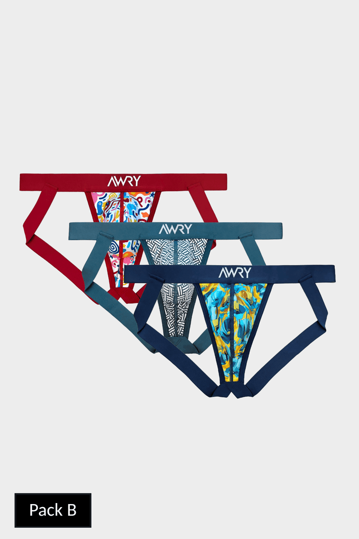 3 Pack CANVAS Jock Thong - AWRY