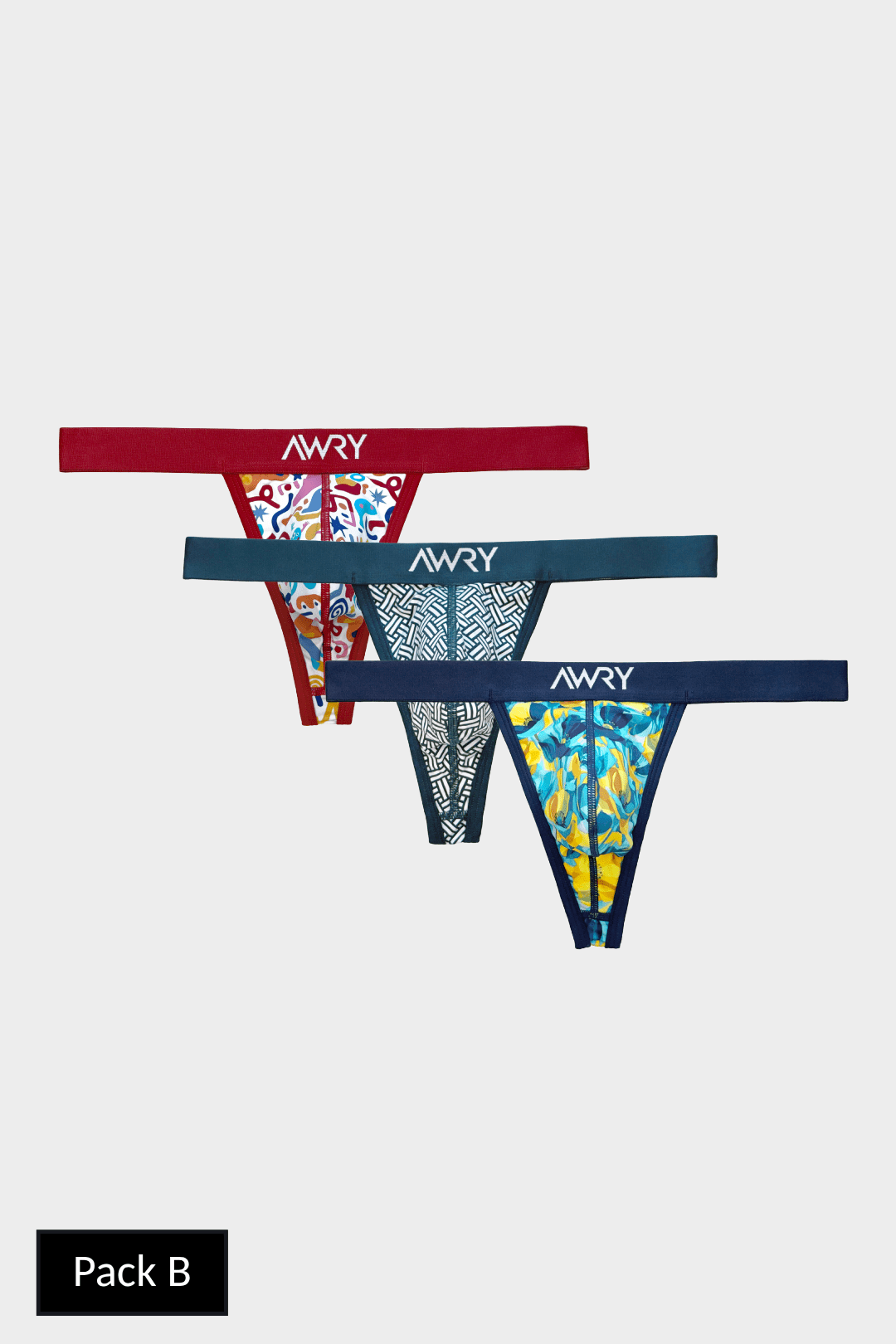 3 Pack CANVAS Thong - AWRY