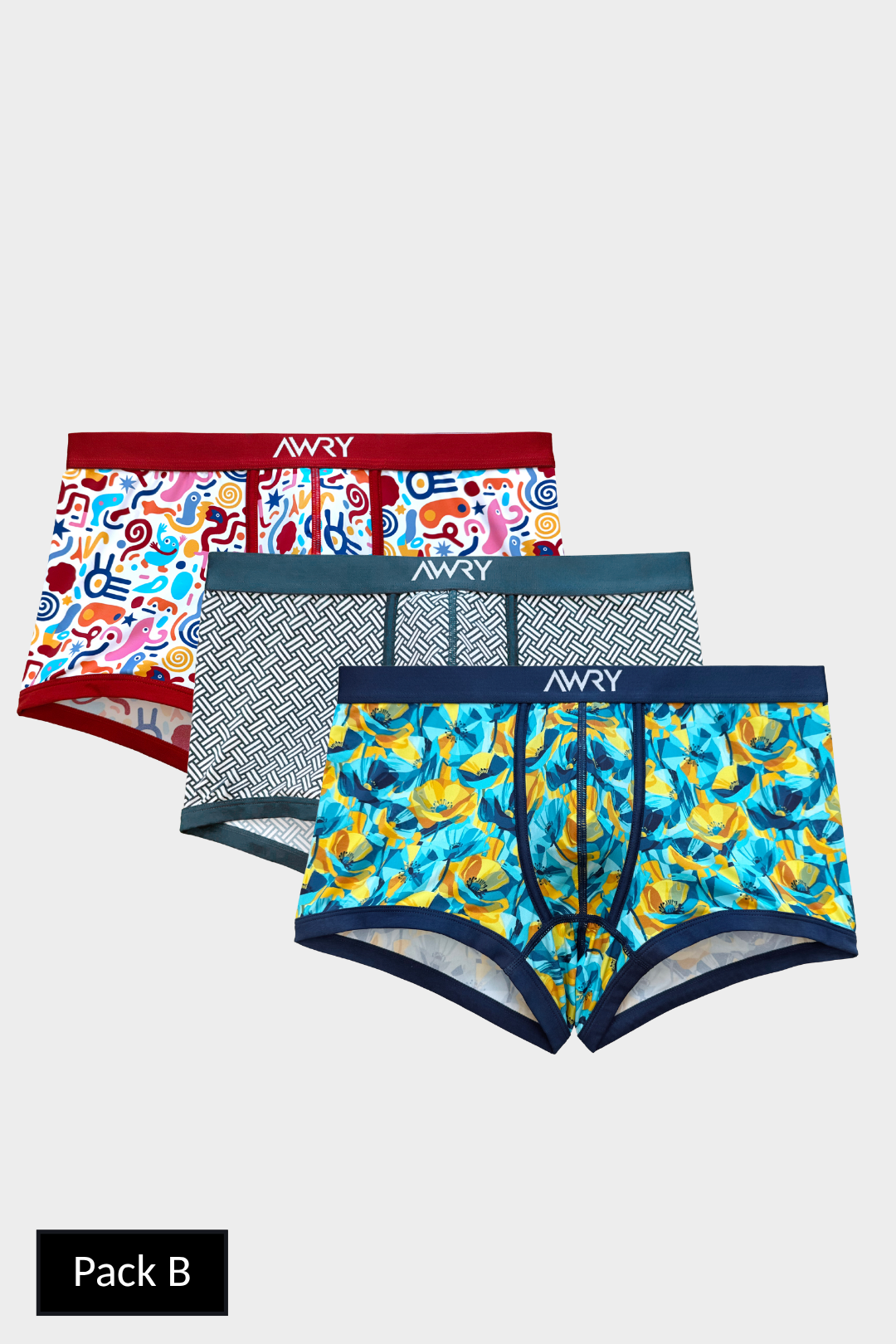 3 Pack CANVAS Trunks - AWRY