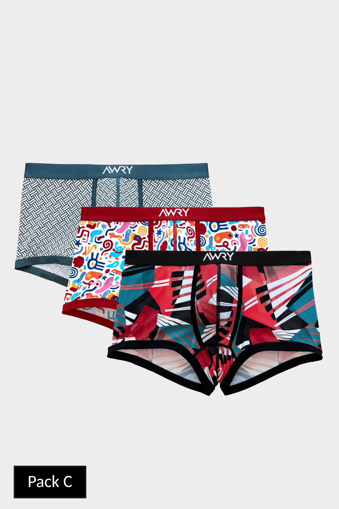 3 Pack CANVAS Trunks - AWRY