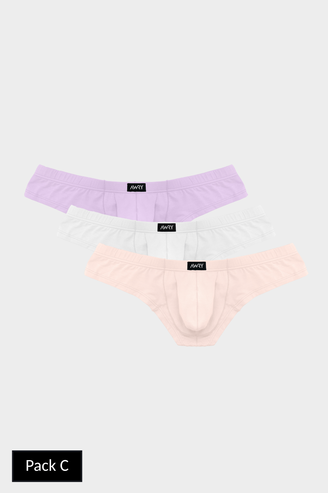 3 Pack CHEEKY Thong Briefs - AWRY