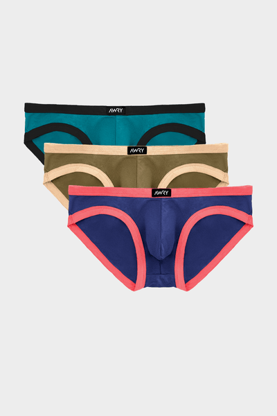 3 Pack CONTRAST Briefs - AWRY