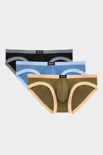 3 Pack CONTRAST Briefs - AWRY