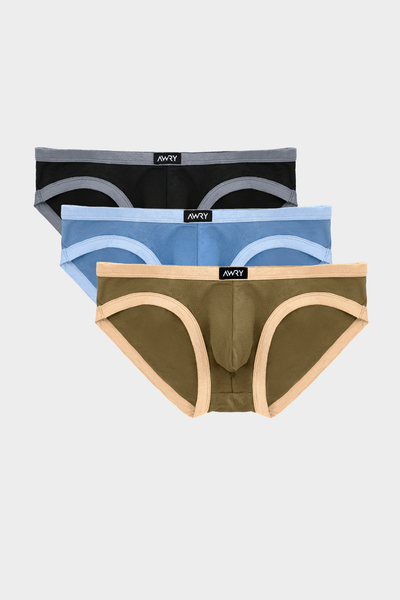 3 Pack CONTRAST Briefs - AWRY