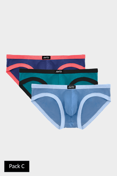 3 Pack CONTRAST Briefs - AWRY