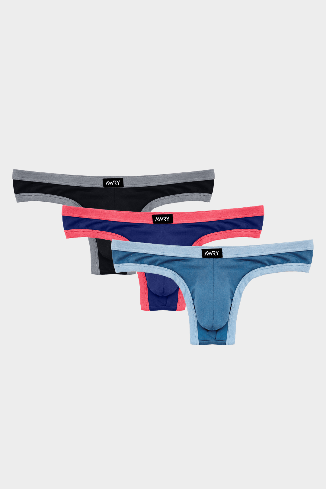 3 Pack CONTRAST Thong - AWRY