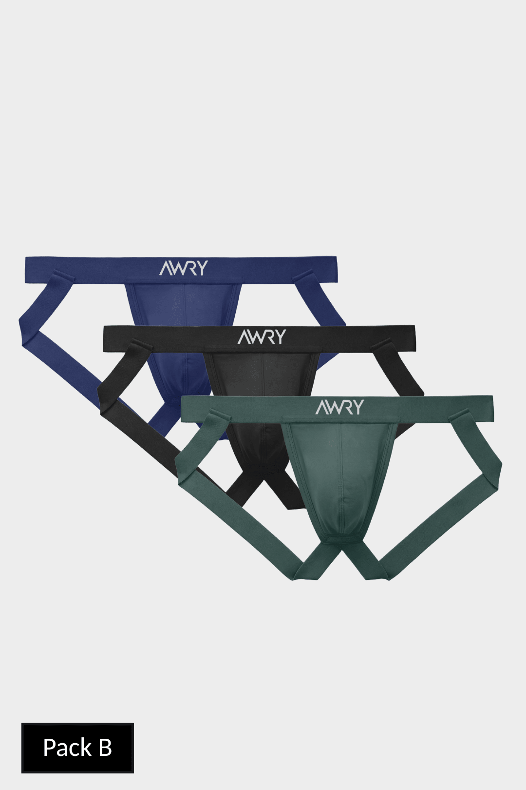 3 Pack ESSENTIAL Jockstrap - AWRY