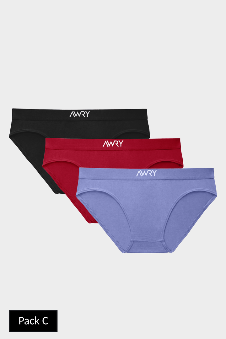3 Pack ESSENTIAL Slip Briefs - AWRY