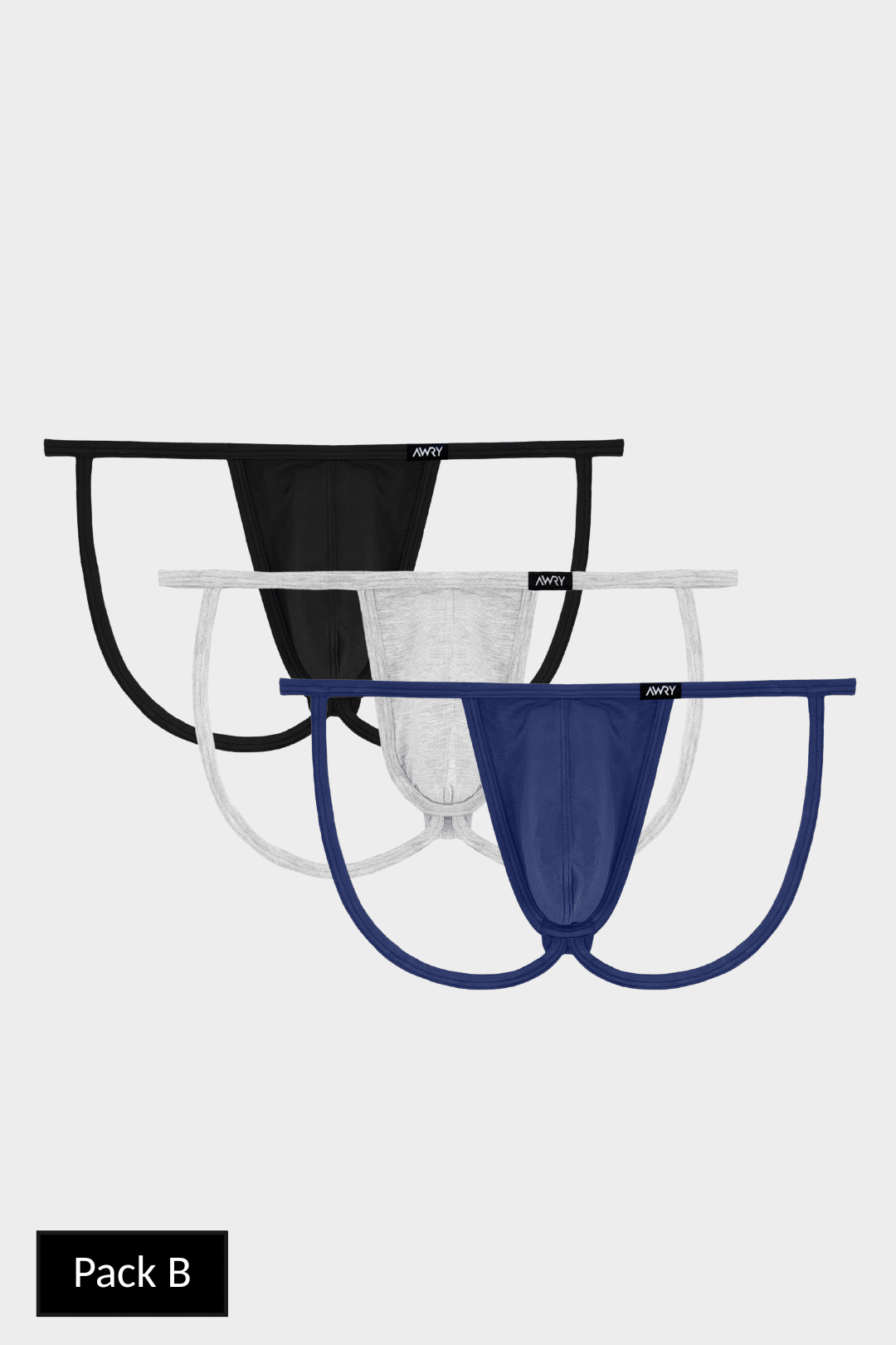 3 Pack ESSENTIAL String Jock Thong - AWRY