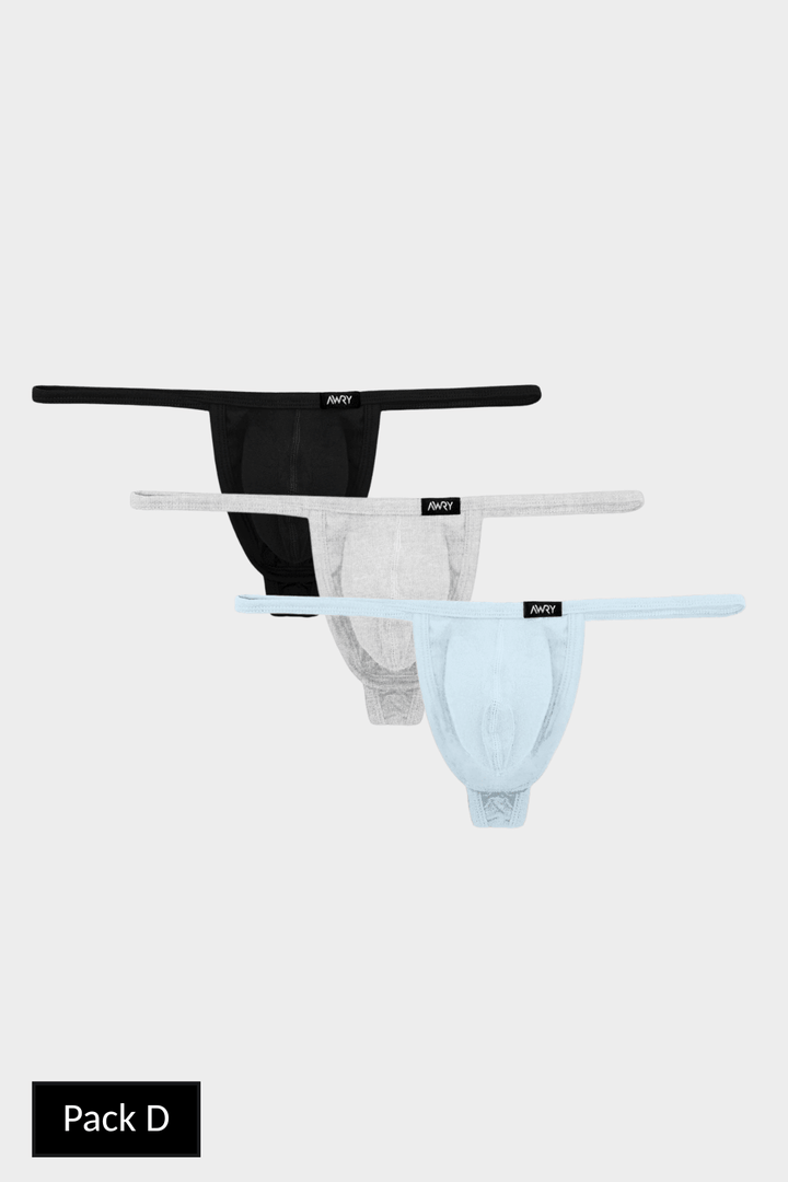 3 Pack ESSENTIAL String Thong - AWRY