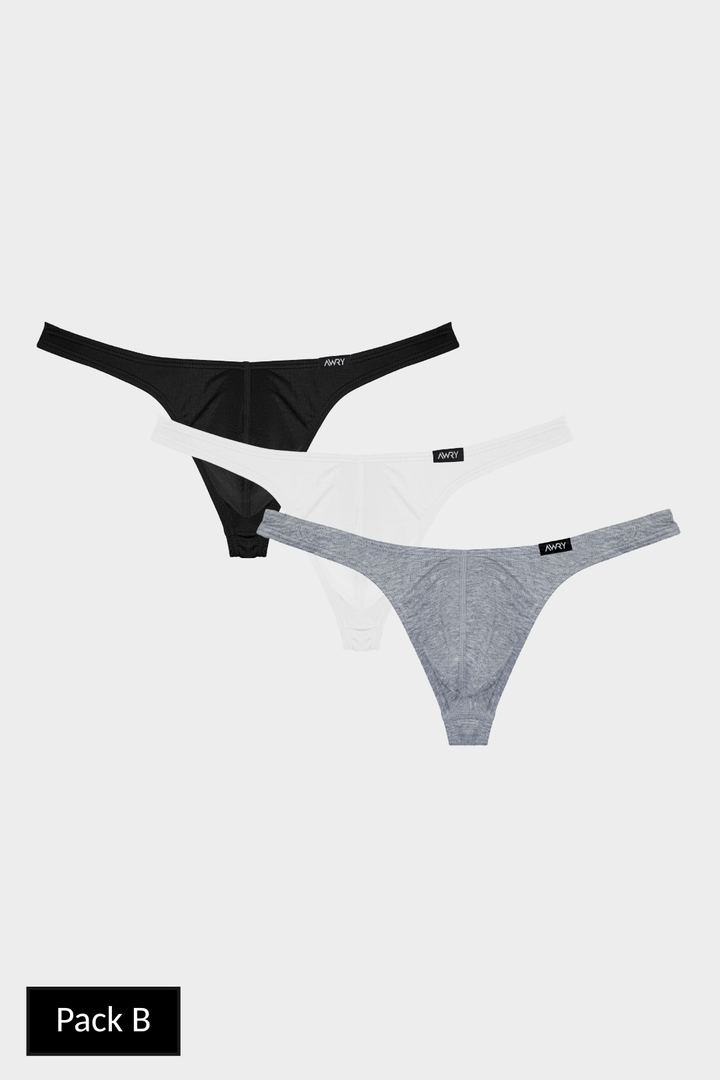 3 Pack LOUNGE Thong - AWRY