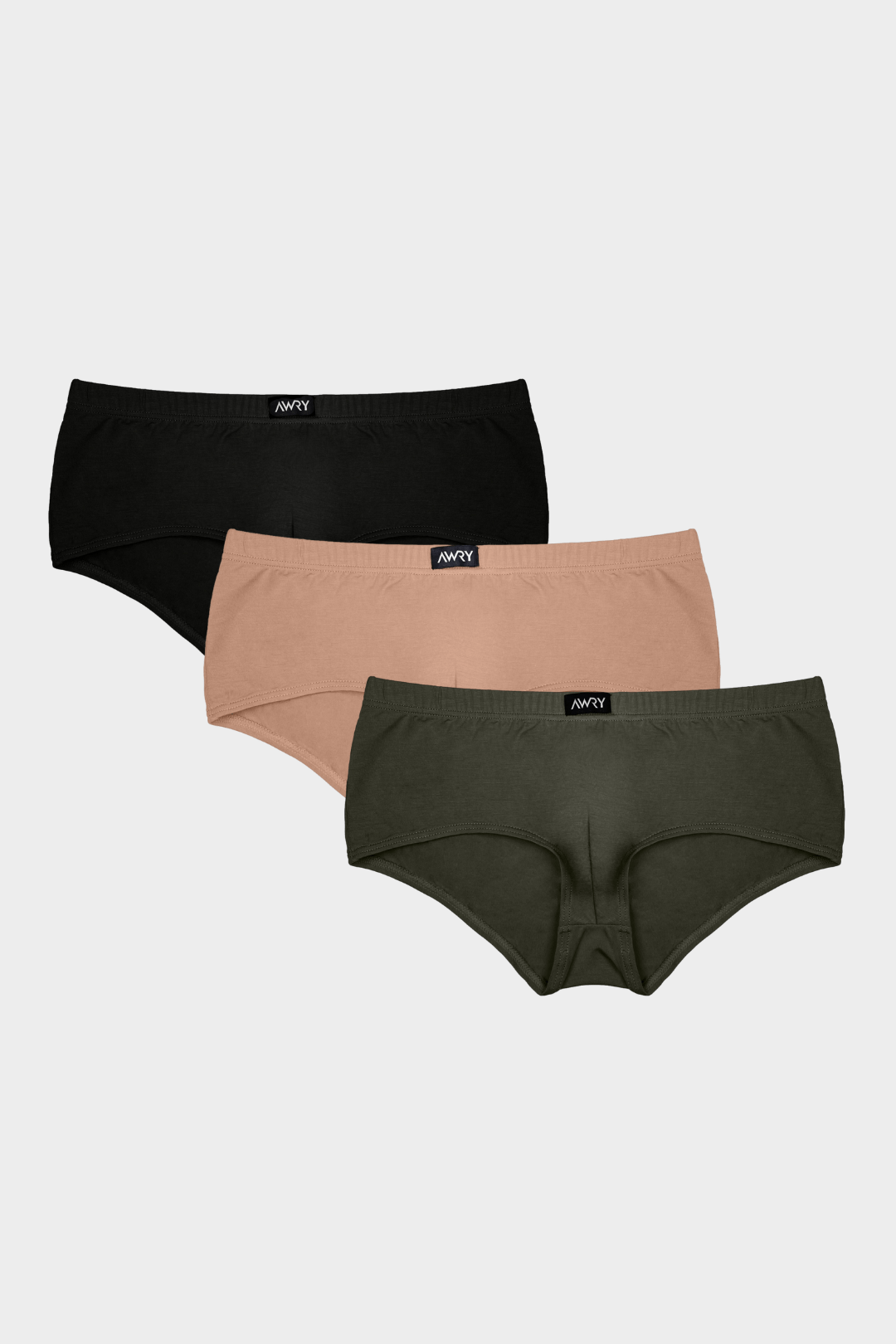 3 Pack PLACID Square Briefs - AWRY