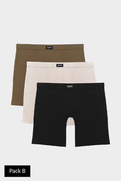 3 Pack POUCHLESS Boxer Briefs - AWRY