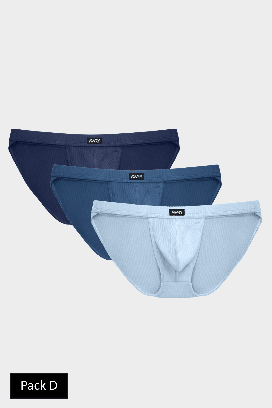 3 Pack RIBBED Tanga Briefs - AWRY