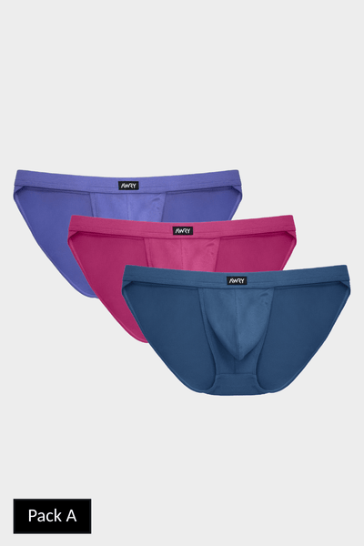 3 Pack RIBBED Tanga Briefs - AWRY