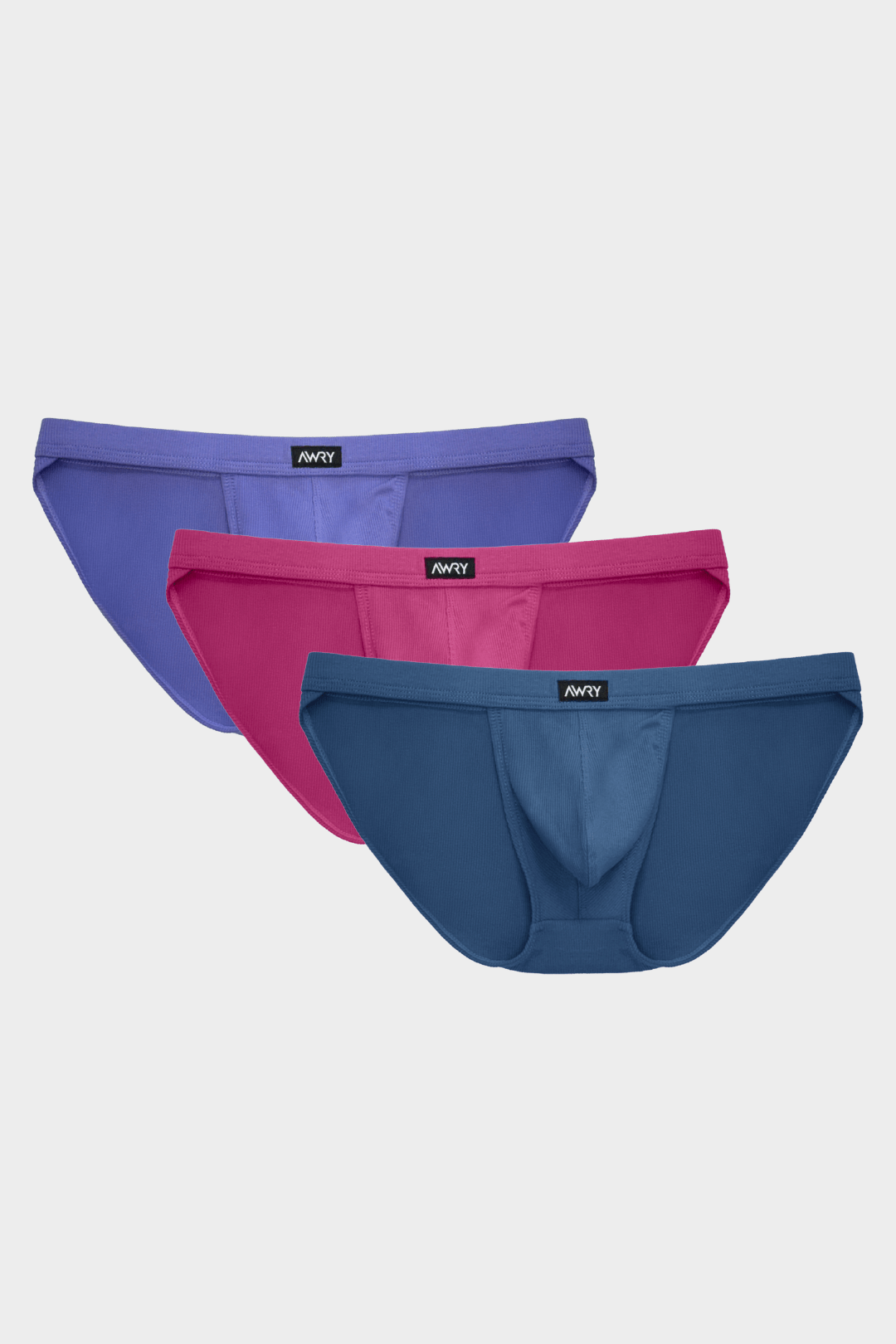 3 Pack RIBBED Tanga Briefs - AWRY