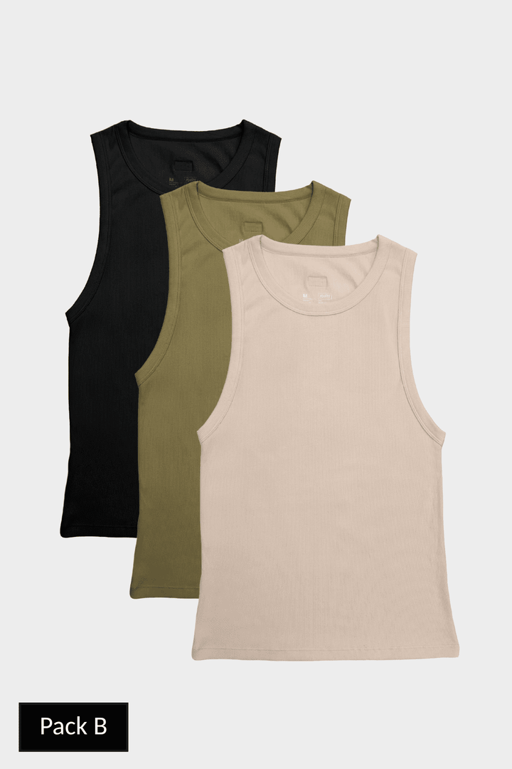 3 Pack RIBBED Tank - AWRY