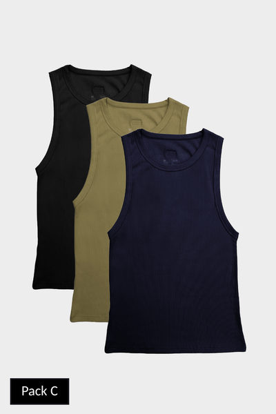 3 Pack RIBBED Tank - AWRY