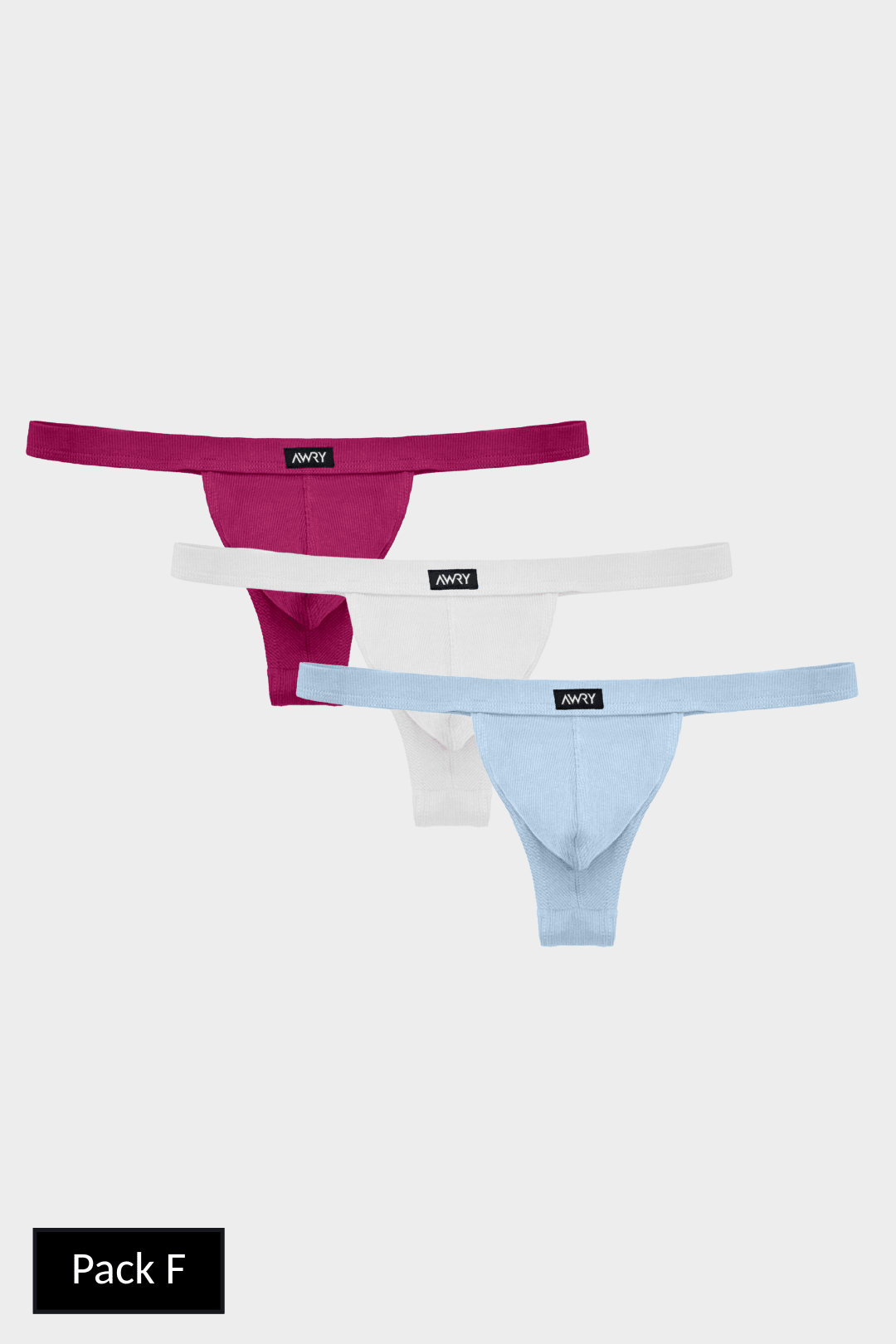 3 Pack RIBBED Thong - AWRY
