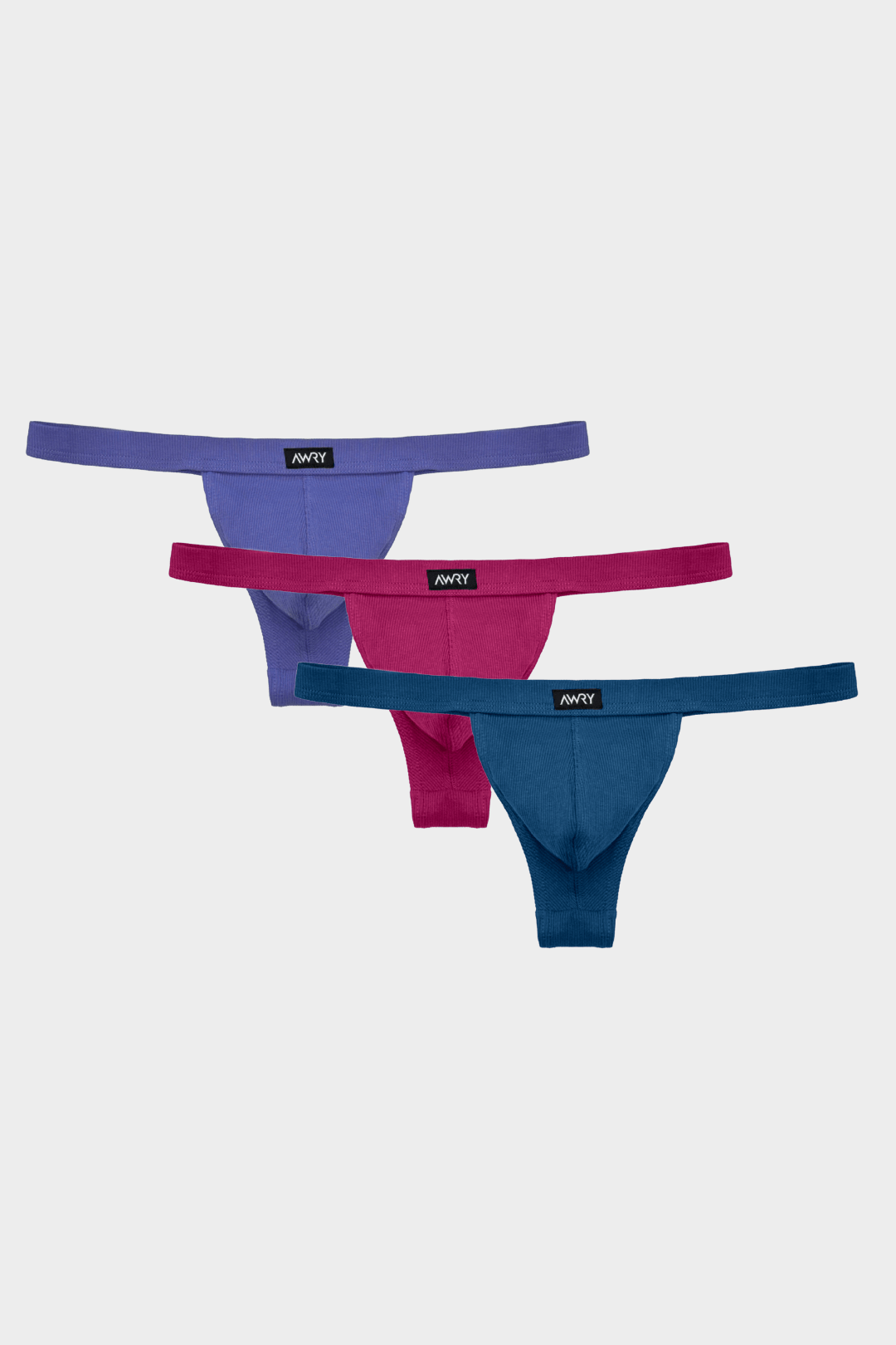 3 Pack RIBBED Thong - AWRY