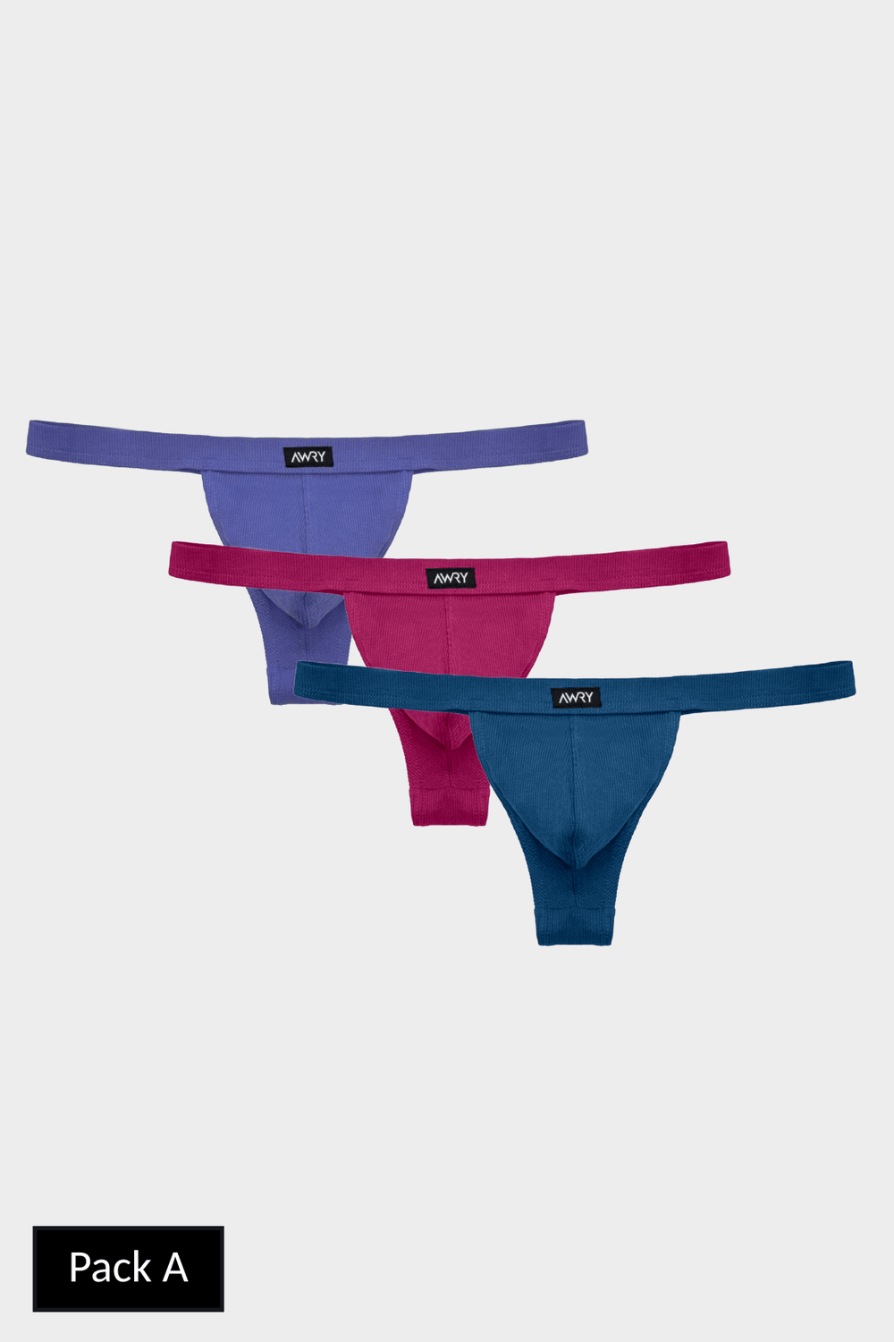3 Pack RIBBED Thong - AWRY