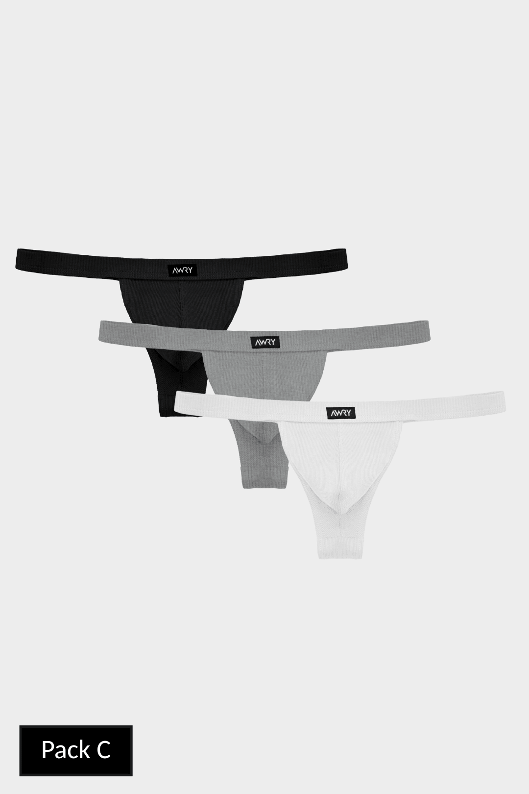 3 Pack RIBBED Thong - AWRY