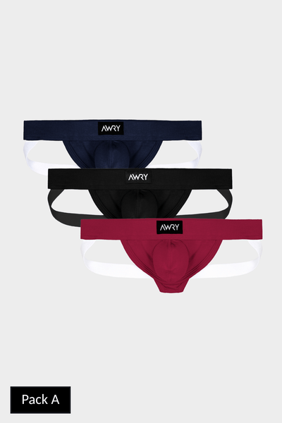 3 Pack SHOWCASE Jockstrap - AWRY
