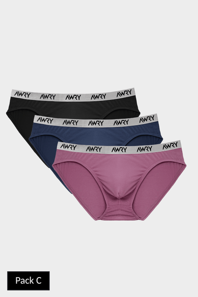 3 Pack SIGNATURE Slip Briefs - AWRY