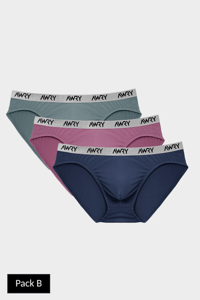 3 Pack SIGNATURE Slip Briefs - AWRY