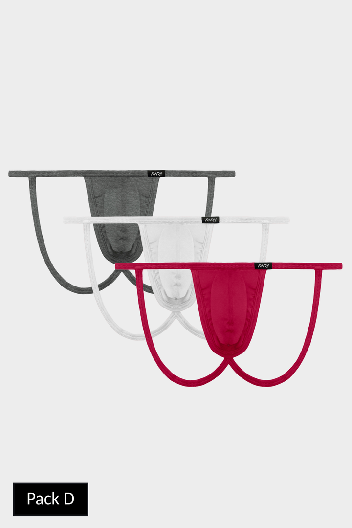 3 Pack SIGNATURE String Jockstrap - AWRY