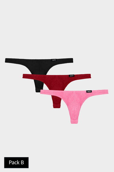 3 Pack TEASE Thong - AWRY