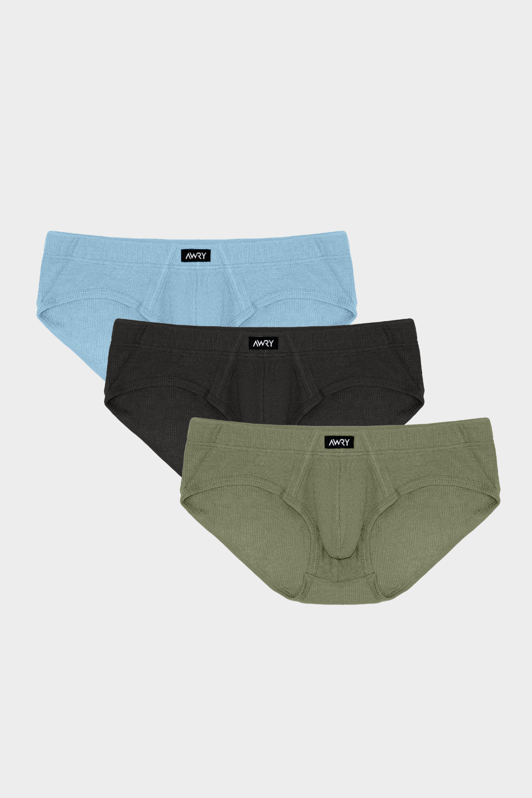 3 Pack TEXTURE Briefs - AWRY